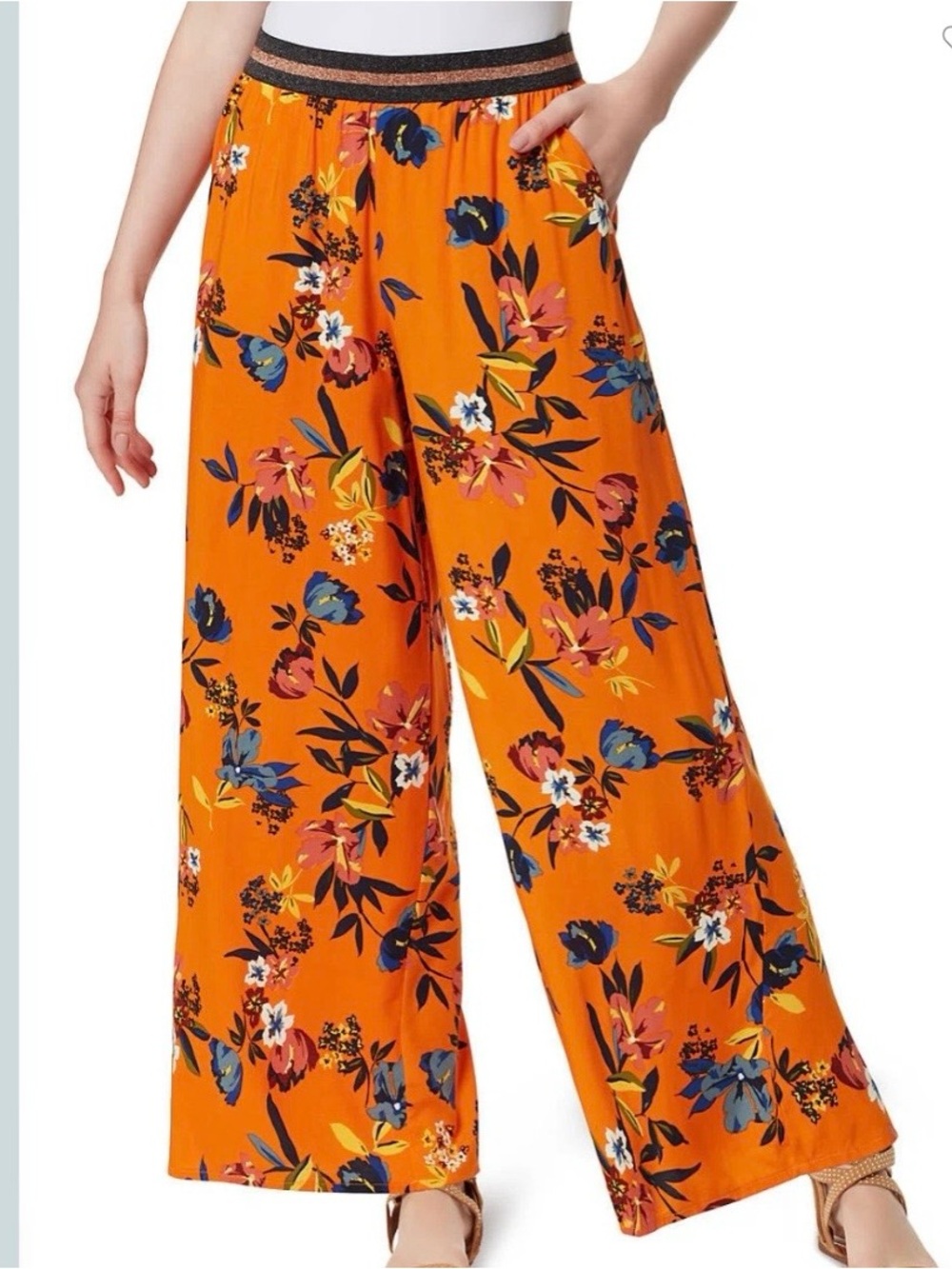 Jessica Simpson Shalise Floral Wide Leg Pants